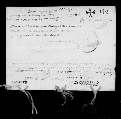 Donation par Gontard de Chabeuil.