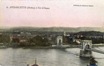 Le pont suspendu Marc Seguin sur le Rhône.