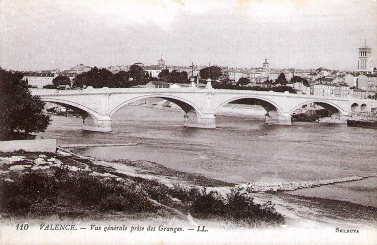 Le pont sur le Rhône.