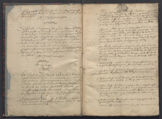 Inventaire des papiers de l'évêché au départ de Daniel de Cosnac nommé à l'archevêché d'Aix.