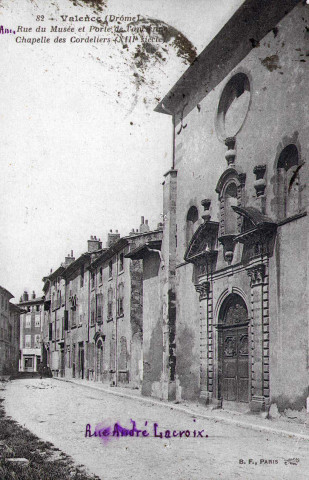 L'ancienne chapelle des Cordeliers, rue André Lacroix.