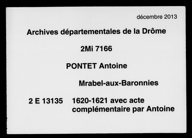 1er janvier 1620-12 novembre 1621