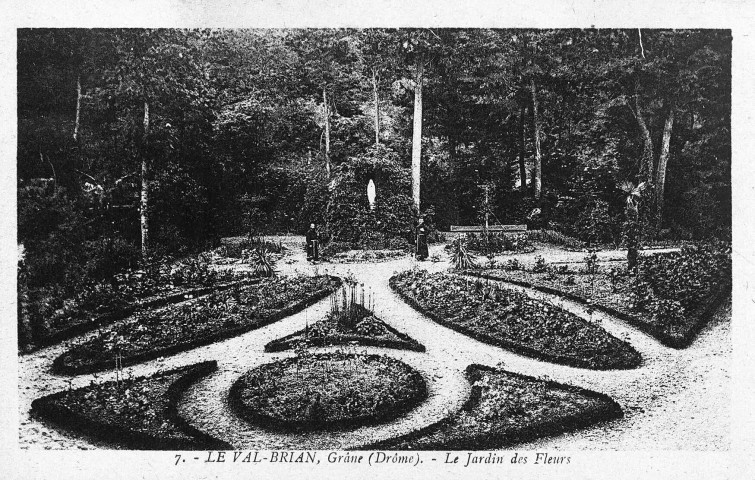 Grâne.- Le jardin de fleurs Val Brian.