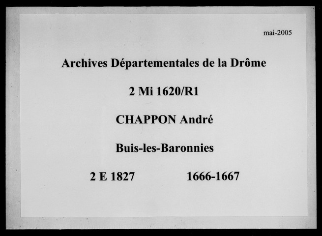 1666-3 mai 1667
