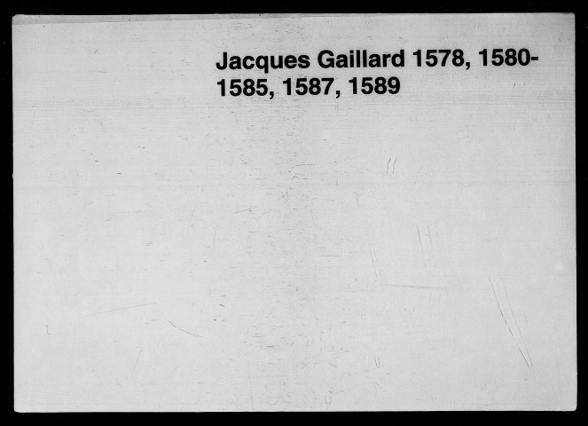 18 novembre 1578-21 mars 1582
