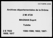 1er janvier 1590-29 août 1617