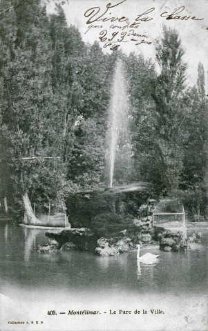 Le parc de la ville de Montélimar.