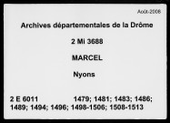 Notes étendues (27 mars 1479-31 janvier 1513).