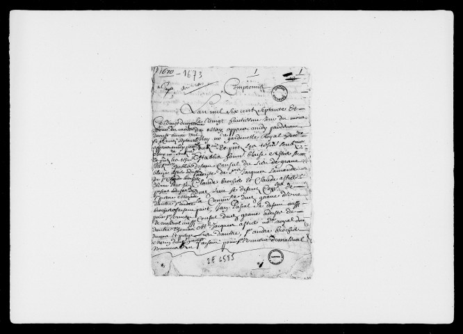 28 mai 1670-14 novembre 1681