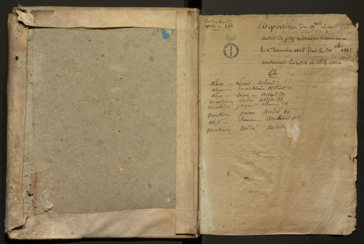 1er janvier-31 décembre 1815