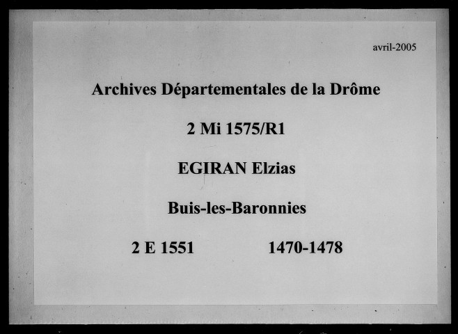 Notes étendues (1470-1478).