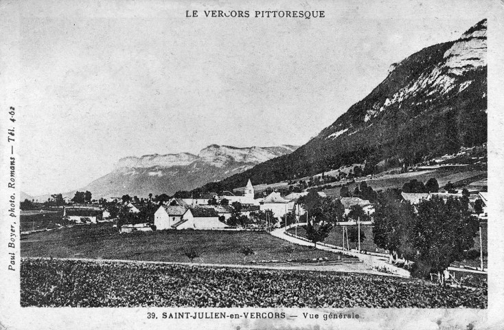 Saint-Julien-en-Vercors.- Vue générale du village.