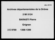 9 novembre 1398-27 novembre 1399