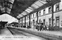 L'intérieur de la gare, après les travaux d'agrandissement et d'embellissement de 1908.