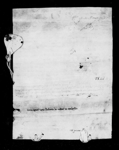 Vente par Agnès, veuve de Guillaume des Roissards.