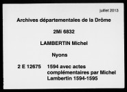 26 août-décembre 1594