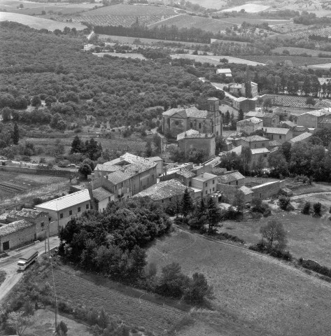 Vue aérienne du village.