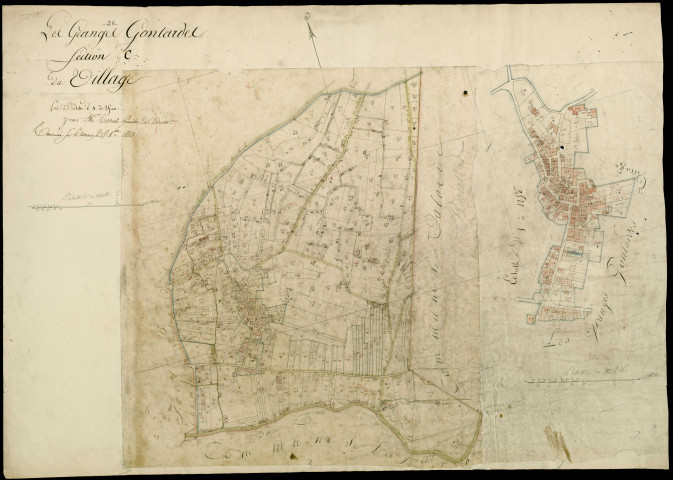 Section C, Village (le). Village (agrandissement).