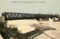 Le pont du chemin de fer sur la Drôme.
