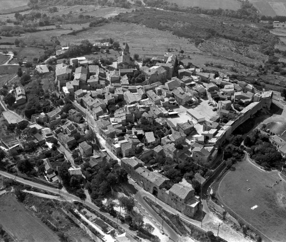 Vue aérienne du village.