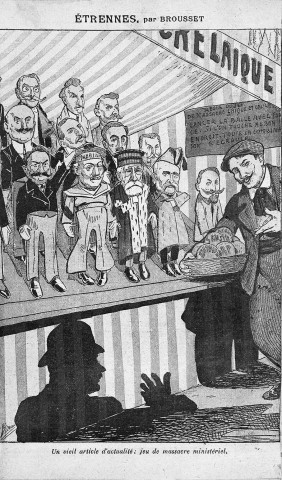 Caricature, extrait du journal "Le Pèlerin".