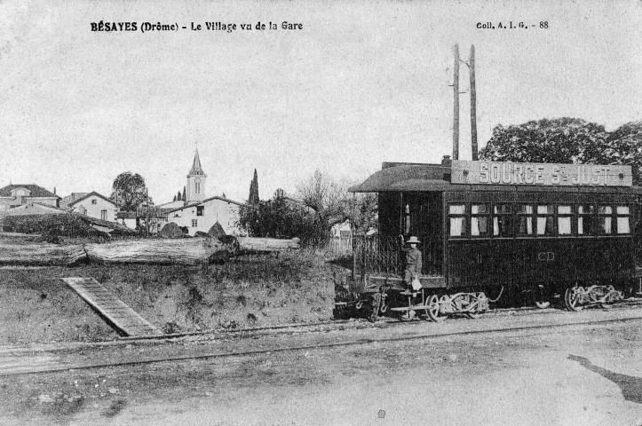 Le village vu de la gare.