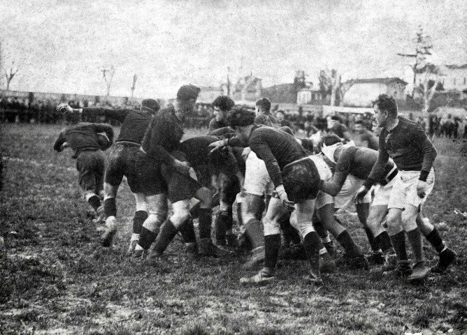 Loriol-sur-Drôme.- Match de rugby.