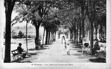 Valence.- Les allées de l'esplanade du Champ de Mars.
