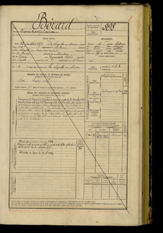 n°998-1124 avec table alphabétique.