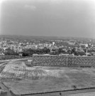 Vue aérienne du centre hospitalier.