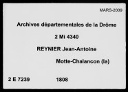 1er janvier-30 juin 1808