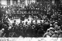 Concert de la fanfare à la fête des Laboureurs le 10 février 1924.