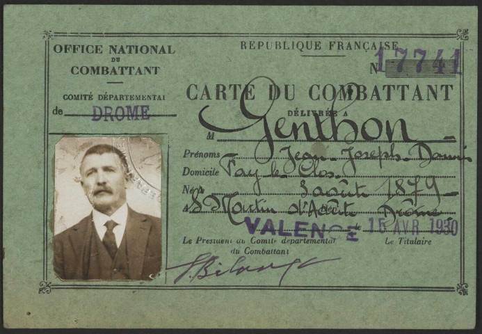 Genthon, Jean Joseph Damien