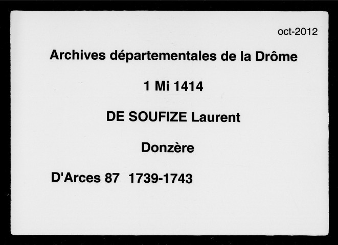 9 janvier 1739-11 juin 1743