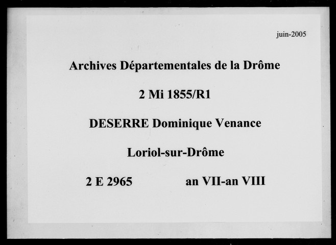 19 nivôse an VII-30 pluviôse an VIII
