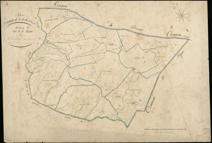 Parcelles : Merle (le) (lieu-dit, parcelles n° 31-40), Merle (le) (lieu-dit, parcelles n° 16-30), Larima (lieu-dit, parcelles n° 100-189), Grangeons (lieu-dit, parcelles n° 215-381), Grand Deves (lieu-dit, parcelles n° 638-661) (agrandissements sur développement).