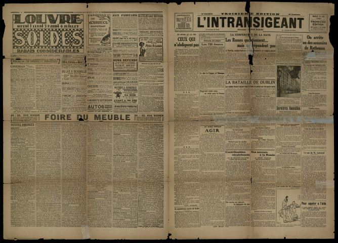 	, « Quelques mots sur ... Louis Le Cardonnel, myste et poète », L'Intransigeant , n°15304, vendredi 30 juin 1922, p. 2 Doyon, René-Louis