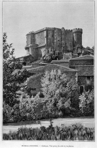 Suze-la-Rousse.- Le château.