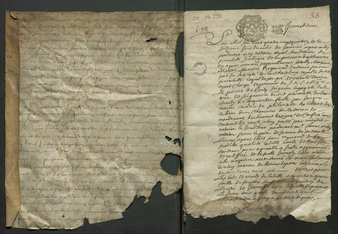 6 janvier 1694-2 septembre 1696