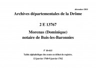 13 janvier 1760-9 janvier 1762