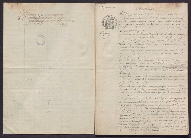 1er janvier-19 novembre 1901