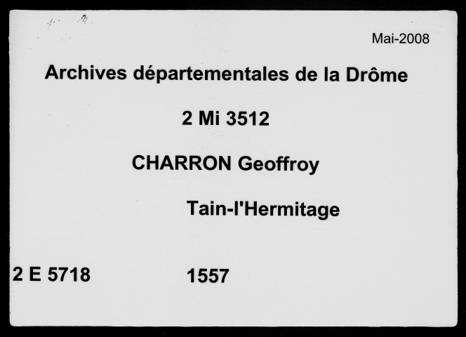 28 mars-23 décembre 1557