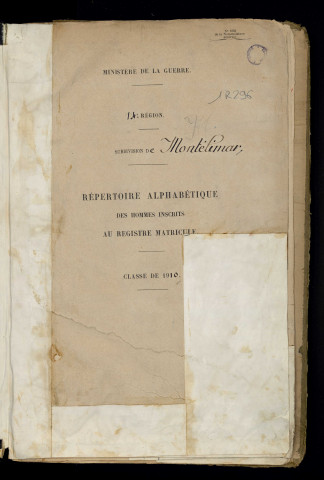 Table alphabétique.