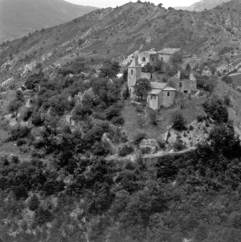 Vue aérienne du village.