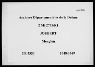 10 mars 1648-28 décembre 1649