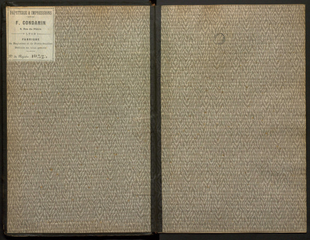 Table alphabétique générale (1863-1873).