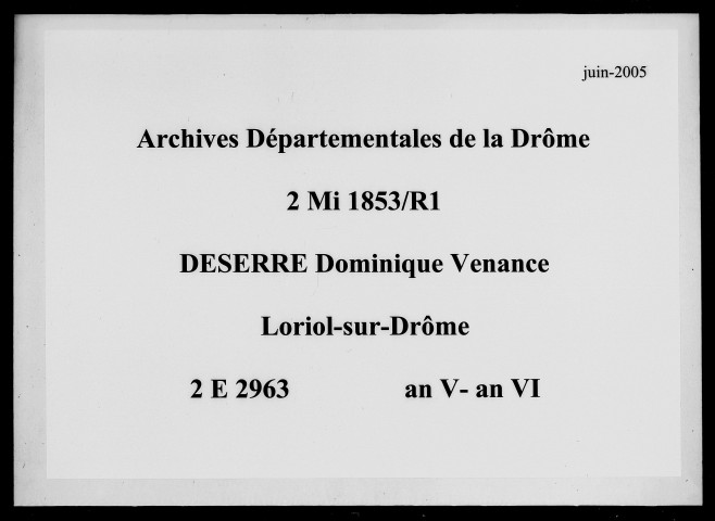 4 vendémiaire an V-6 nivôse an VI