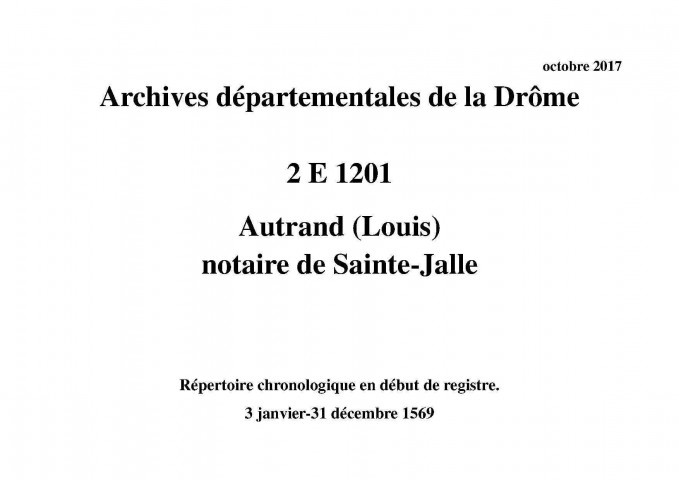 3 janvier-31 décembre 1569