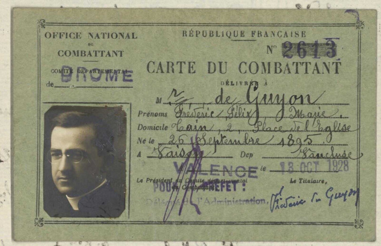 de Guyon, Frédéric Félix Marie