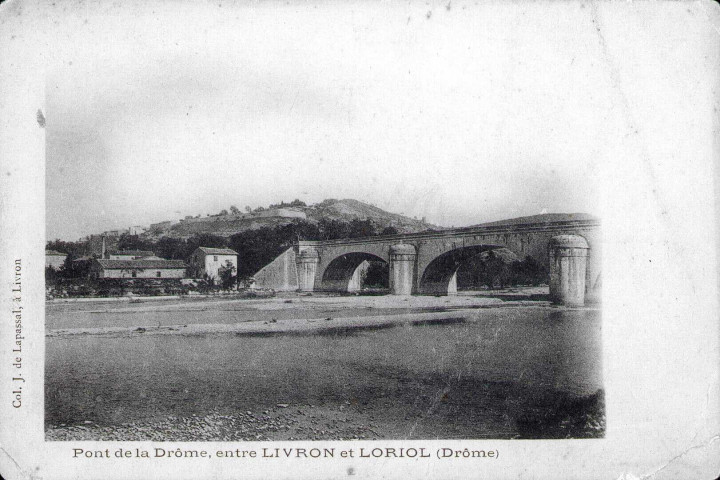 Le pont sur la Drôme.